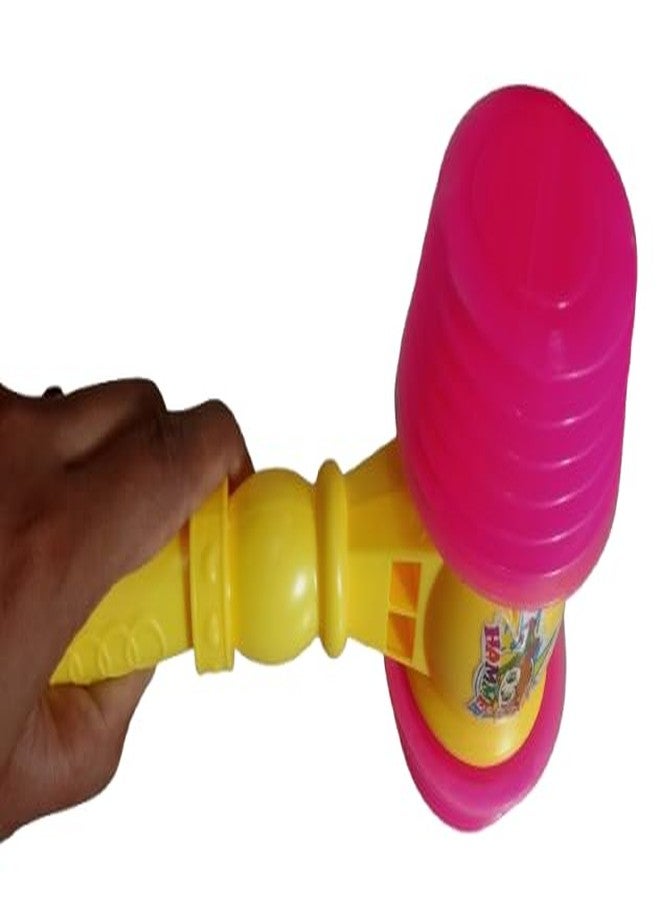 ZOKCY (Pack of 1 Pcs) Chu Chu Sound Hummer Toy for Kids/Multicolor Plastic Hummer Toy/Toy for New Born Baby Kids/Easy to Hold Hand for Small Child/Baby Toy for Kids/Chu chu Hummer - Image 3